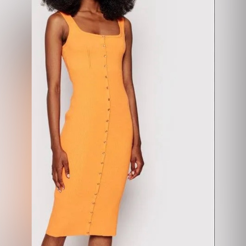 GUESS Lana Tank Sleeveless Button-Front Dress Sz M - Picture 5 of 13